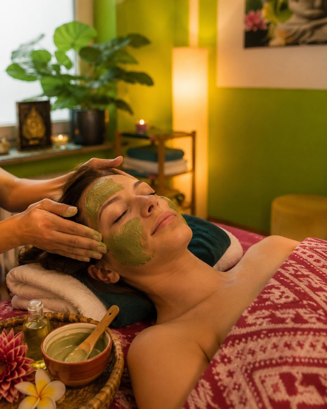 Thai-Gesichtsmassage